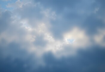 Serene Sky Backdrop, Gentle Blue And White Hues, Ideal For Educational Purposes, Presentation Visuals, And Nature Themed Projects. Softness And Light. Perfect For Backgrounds And Overlays.