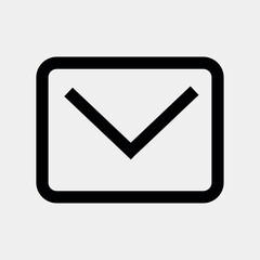 Black and White Message Icon eps