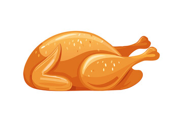 ローストチキンのイラスト(png)