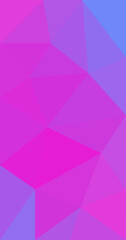 Obraz premium Abstract polygonal vertical background Vector illustration Pink blue colors