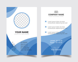 Professional ID Card Template Employee Id card Office Id card for your company 36