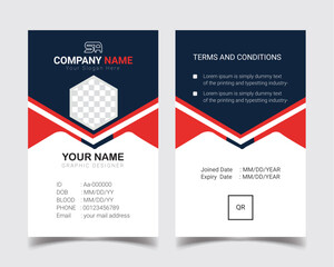Professional ID Card Template, Employee ID car,d Office ID card for your company 12