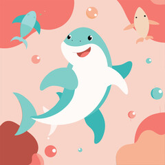 Fierce Shark Mascot Logo Vector for Sports and Gaming