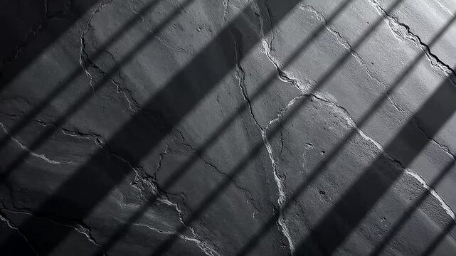 Dramatic Black Marble Texture with Striking Light and Shadow Patterns ideal for Backgrounds and Design Projects