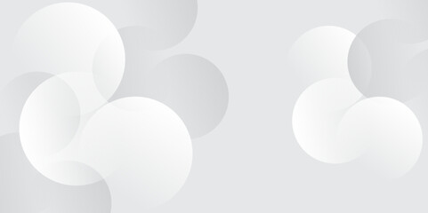 Minimal white abstract background with soft circle shapes and light gray gradient. 