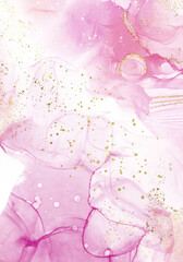 Watercolor alcohol ink background Marble splash fluid  abstract art luxury gold