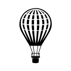 Obraz premium Hot air balloon icon, adventure and travel experience concept