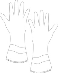 a pair of gloves for gardening