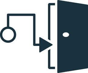 Login access system with door opening remotely