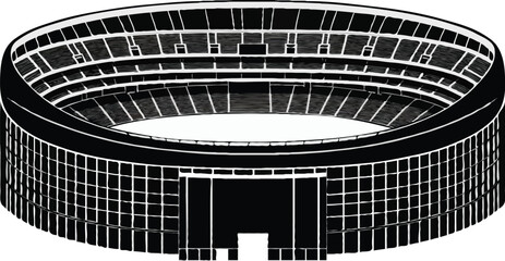 Stylized Black Cat Silhouette Design