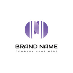 Modern gradient Letter logo design vector 