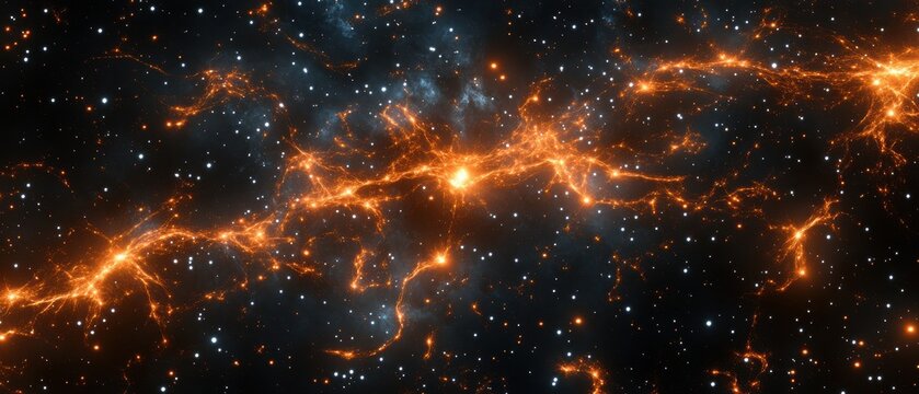 Dramatic supernova remnant with radioactive filaments and dark matter wisps, ideal for astrophysics education, sci-fi branding, and cosmic-themed advertising campaigns. 