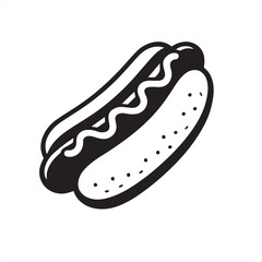 hot dog vector illustration