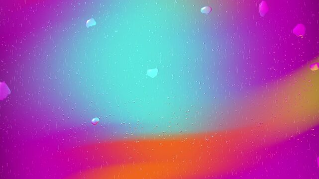Colorful abstract background with raindrop effect suitable for Valentines Day designs or romantic concepts. Perfect for greeting cards, posters, and social media graphics.
