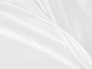 beauty fashion soft fabric white abstract. textile smooth curve shape decorate background