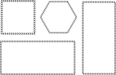 Collection of Geometric Arrow Border Frames