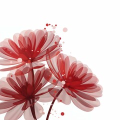 high quality Pastel Flowers image , white backgorund
