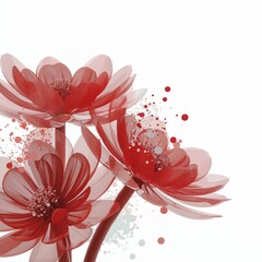 high quality Pastel Flowers image , white backgorund