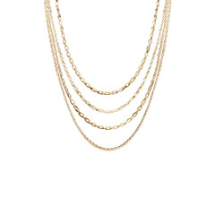 Three Gold Chains on Bright Green Stripes Transparent background - Abstract Jewelry Design