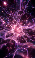 Mystical energy pathways illuminate the cosmos a mesmerizing display of cosmic connections and ethereal beauty