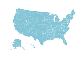 map of united states of america