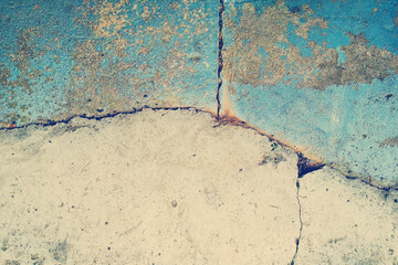Plastered Wall with Cracks