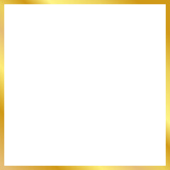 Golden line square border illustration