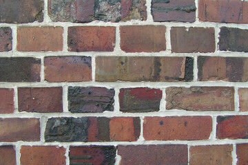 Red brick wall texture background