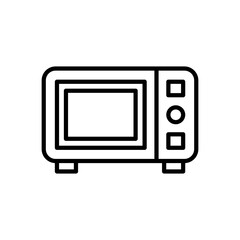 Vector illustration of an Microwave icon on a white background