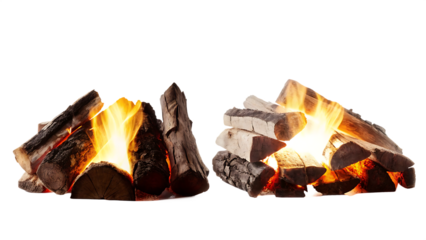 fire places campfire isolated on white background PNG 