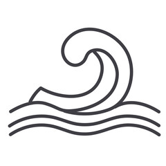 vector illustration of a wave