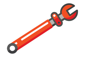 vector illustration of a wrench