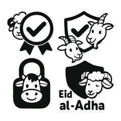 Eid al-Adha Celebration Cartoon Vector Design