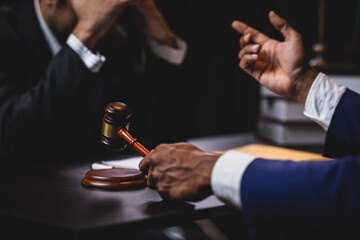 Businessman is stressed and depressed after judgment and filed for legal bankruptcy.