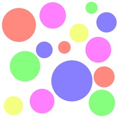 Colorful polka dot abstract background