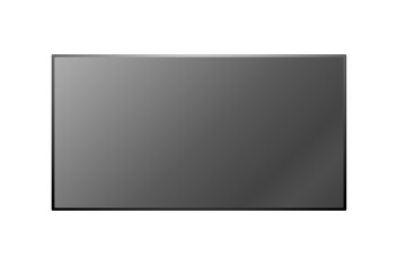 PNG HD Computer Monitor or Plasma TV Vector with Transparent Background
