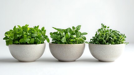 Fototapeta premium ナチュラルハーブの寄せ植えボウルセット