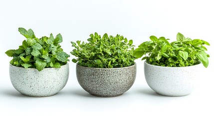 ナチュラルハーブの寄せ植えボウルセット