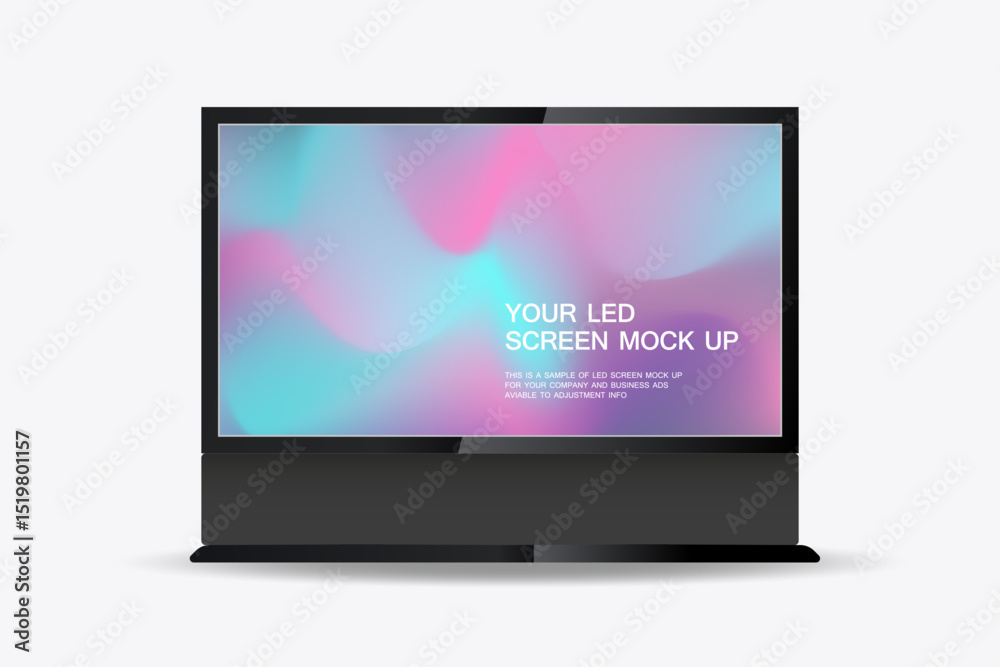 Fototapete the led screen mock-up features a clean, straightforward layout with bold text -your led screen mock