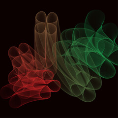 Abstract Background from blend