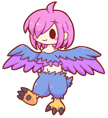 ギリシャ神話のハーピー・紫