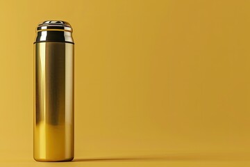 Sharp Image of Metal Thermos Bottle for Water Mockup