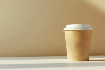 Ultra Quality Image of Mockup of a Disposable Cup