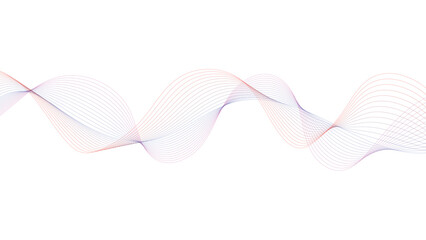 Abstract Wave Line Background. Smooth Gradient Flow Design