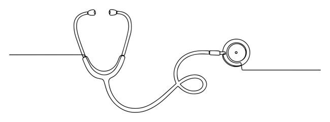 stethoscope icon doctor instrument line