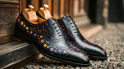 スタイルを引き立てる多様な黒革靴