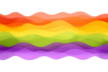 Colorful abstract waves in rainbow gradient create vibrant and dynamic pattern. flowing design features red, orange, yellow, green, and purple hues, evoking sense of movement and energy