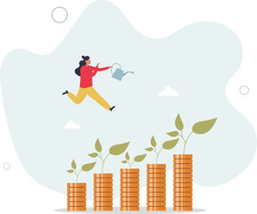 Time to take a break, coffee break time to relax and refresh from long stress interval, free from bored, sleepy and fatigue concept. character life .