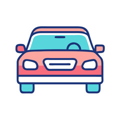 Obraz premium Car Icon Illustration Vector