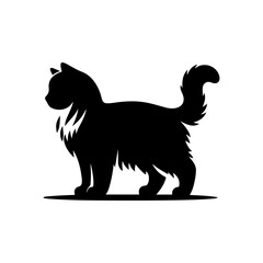 vector illustration of a cat silhouette 